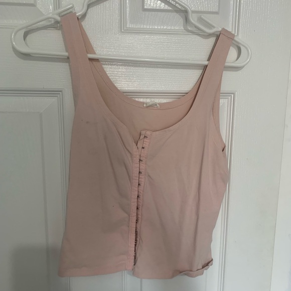 Pink crop tank top - Picture 1 of 2